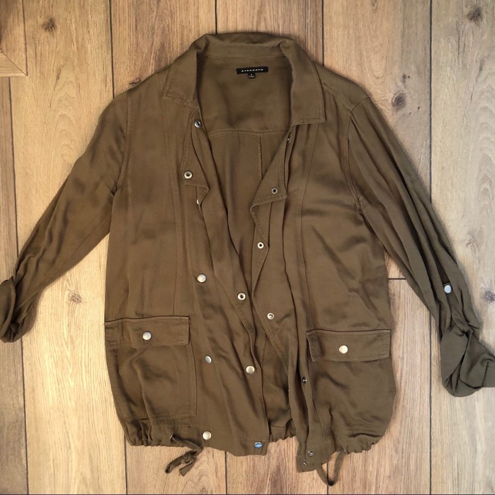 Olive Green Staccatto Jacket